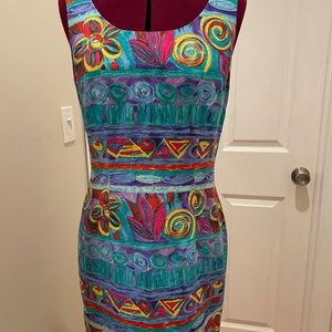 90’s Floral Dress Size S